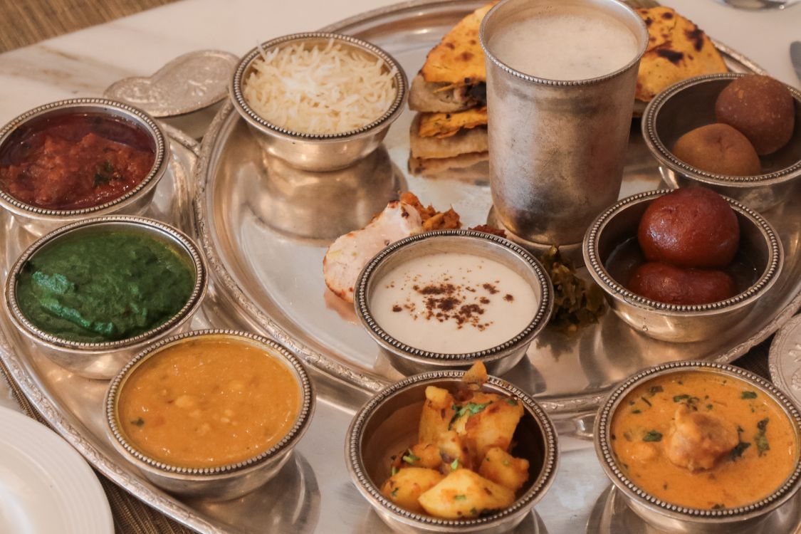 North Indian thali